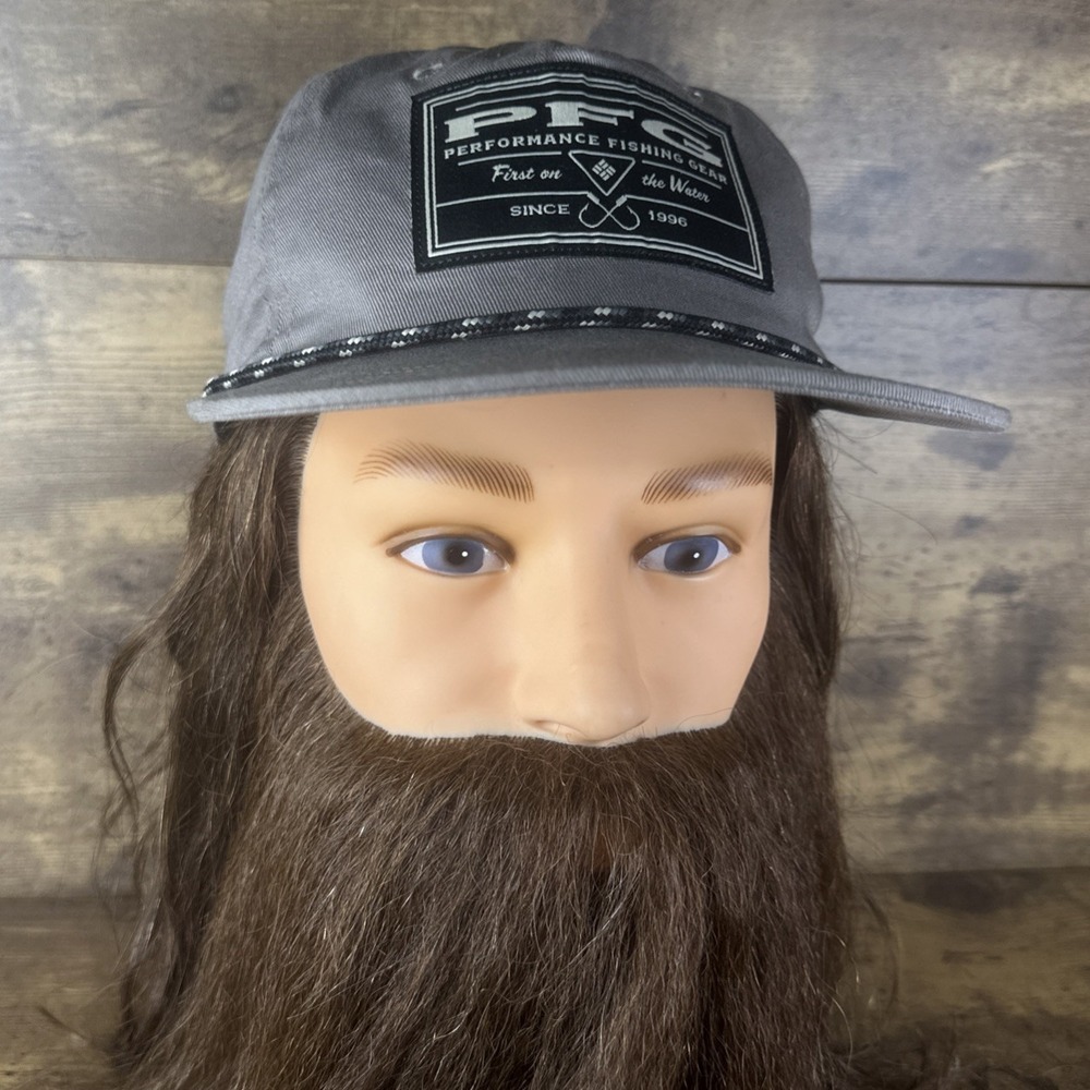 Columbia PFG Back Tack Front Patch Rope Fishing SnapBack Cap Hat Fast Shipping